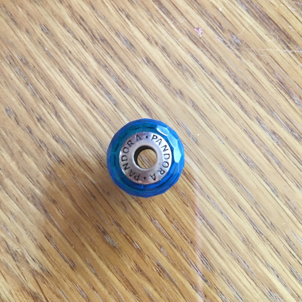 Authentic glass Pandora charm